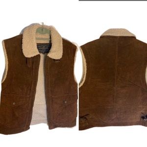 Express | Suede Shearling Vest